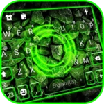 Logo of Green Neon Stones Keyboard Bac android Application 