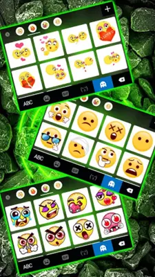 Green Neon Stones Keyboard Bac android App screenshot 1